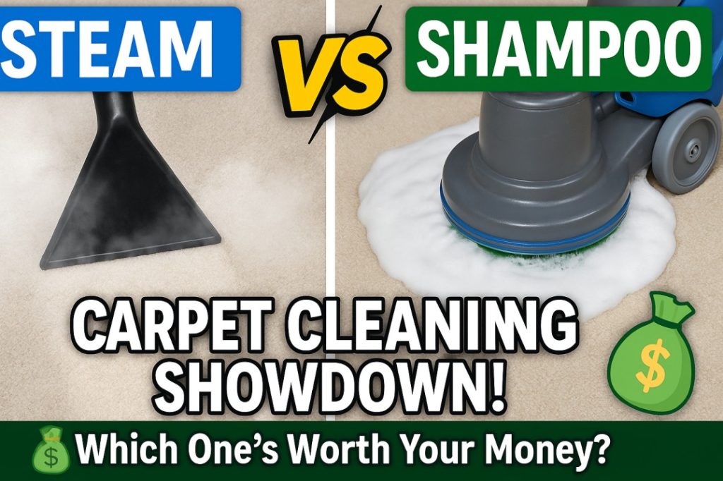 Steam vs. Shampoo Carpet Cleaning: Which One’s Really Worth Your Money?