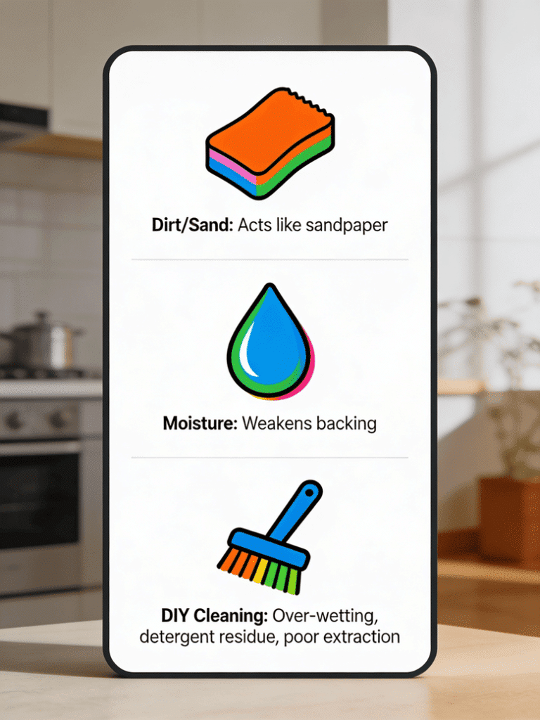 What Actually Causes Carpet Fibers to Break Down