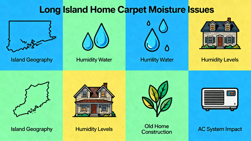 Why Long Island’s Humid Weather Demands More Frequent Carpet Cleaning