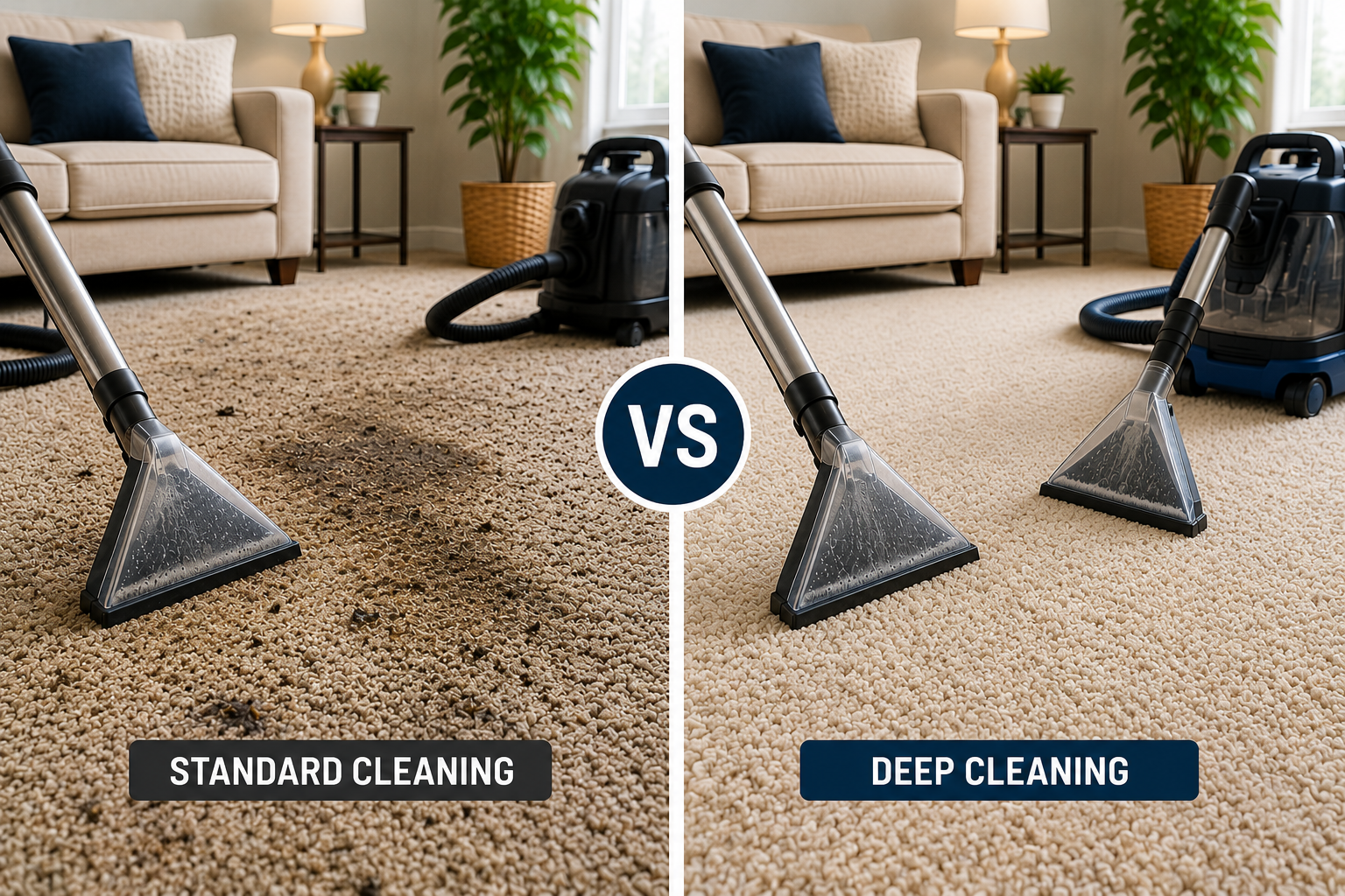 Difference Between Standard and Deep Cleaning Services