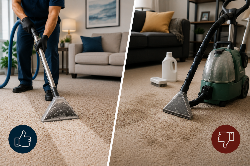 Professional Carpet Cleaning vs DIY Rentals: Which Is Actually Worth It