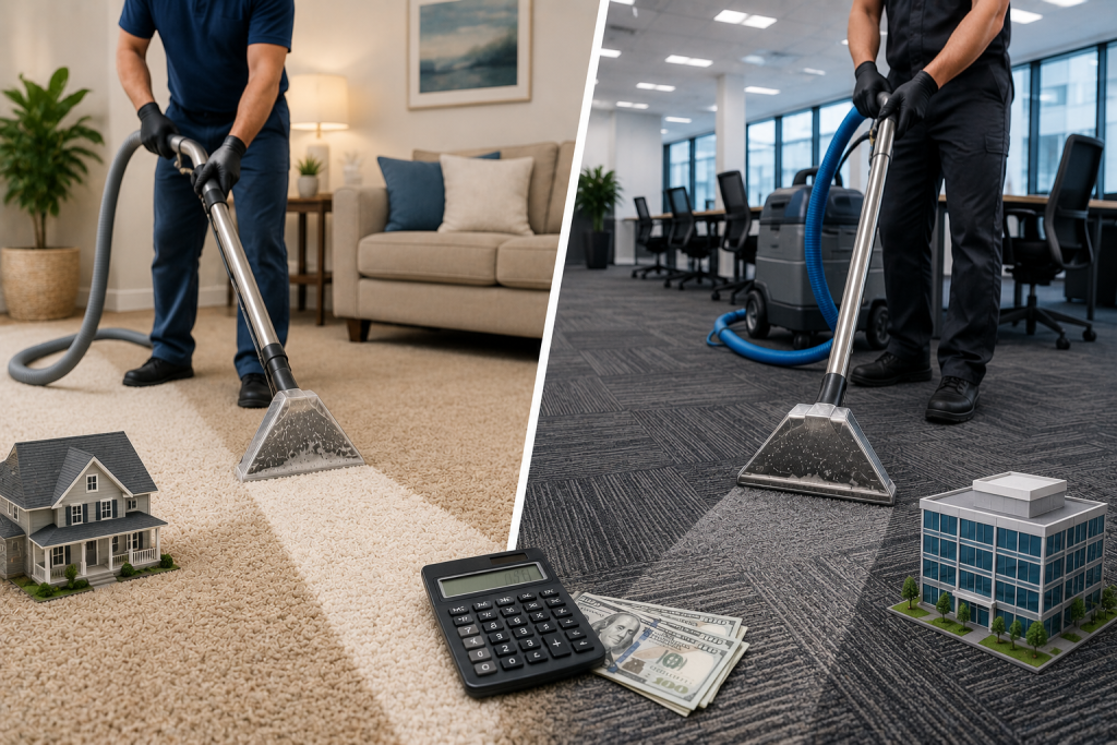Residential vs. Commercial Carpet Cleaning Costs