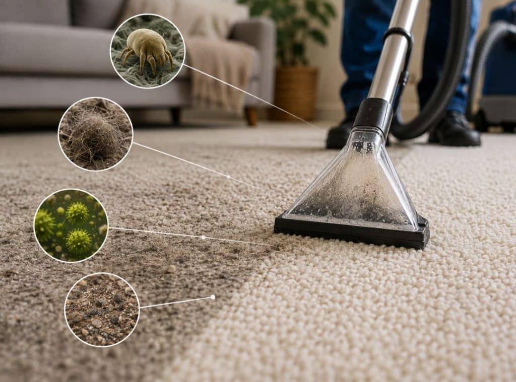 what professional carpet cleaning actually removes