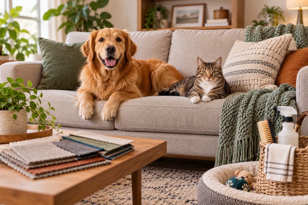 The Best Furniture Fabrics for Homes With Pets